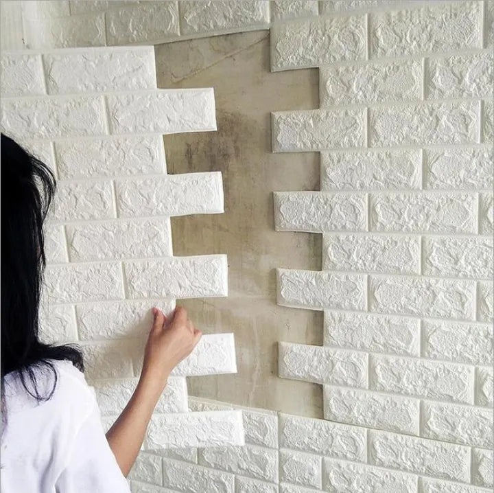 3D Self-Adhesive Foam Brick Wall Sticker