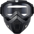 Motorcycle Riding Goggles With Detachable Face Mask